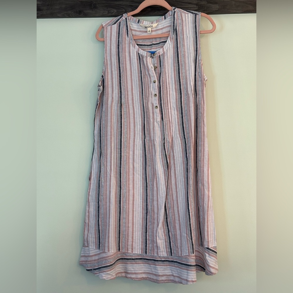 Briggs large casual linen dress, new with tags